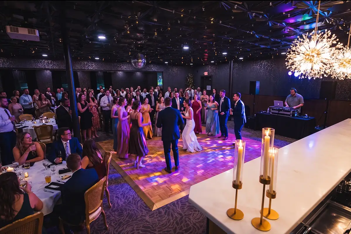 Dance floor in the ballroom