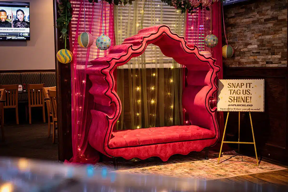 Pink Chair for taking photos