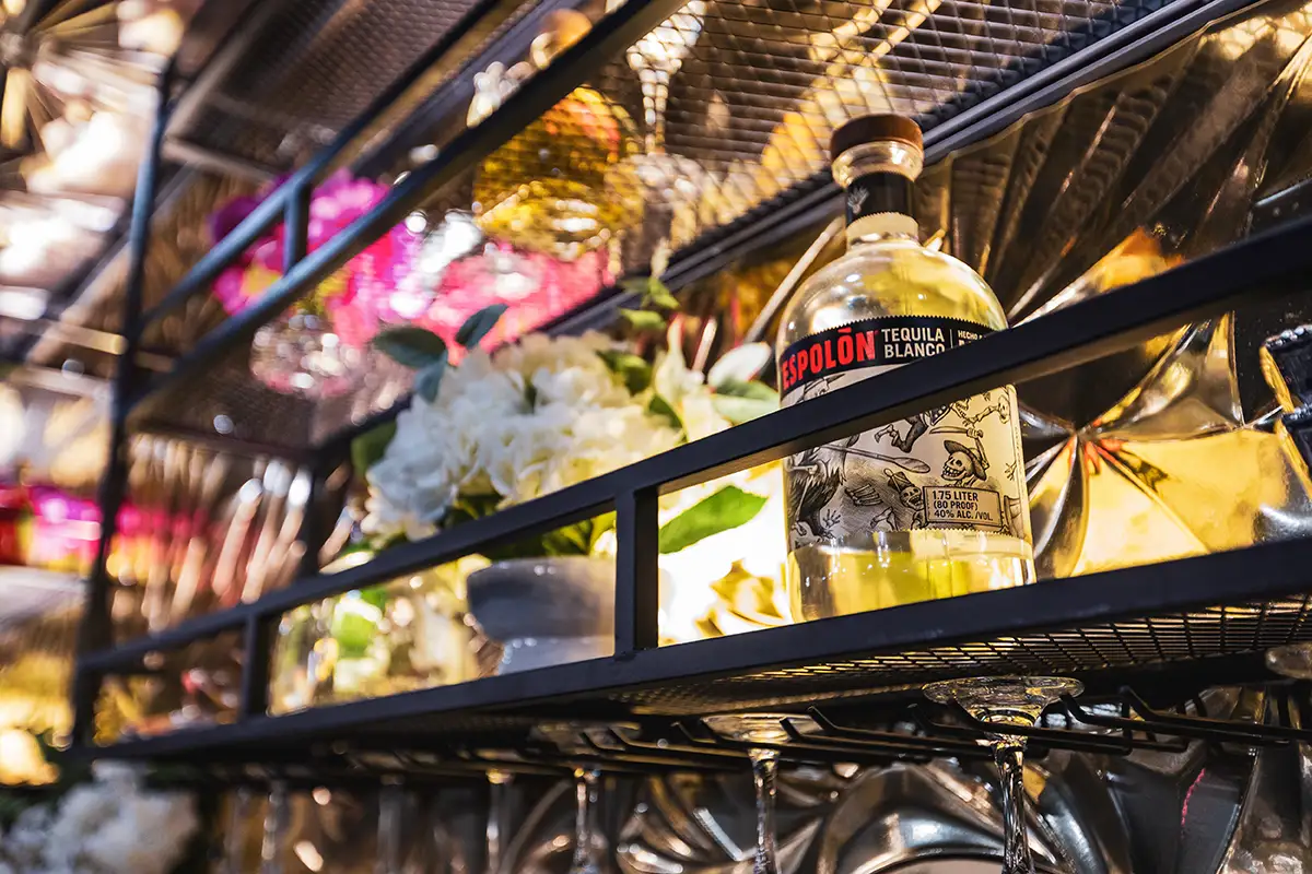 Tequila at the bar
