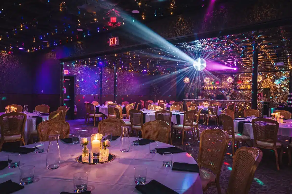 LED lighting in the ballroom